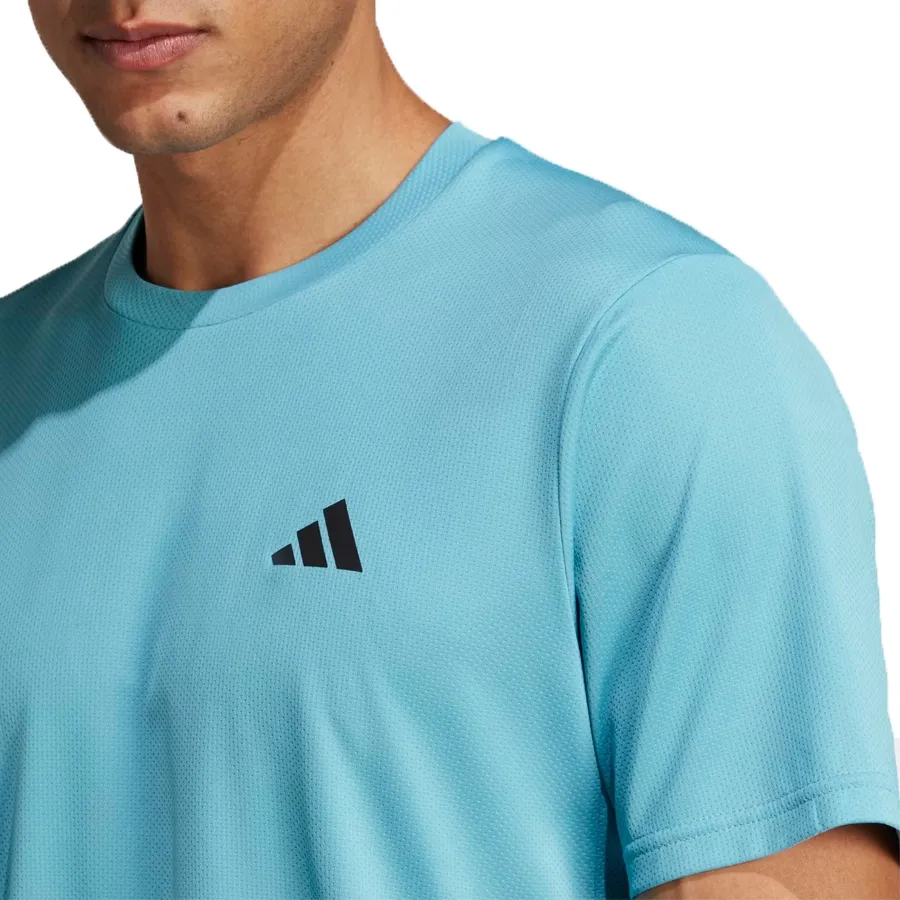 Imagen 3 de 5 de Remera adidas Train Essentials-CELESTE/NEGRO