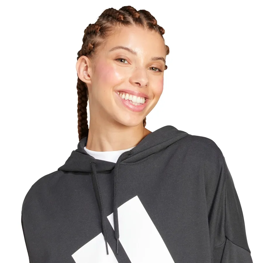 Imagen 2 de 5 de Buzo adidas Essentials Big Logo French-NEGRO/BLANCO