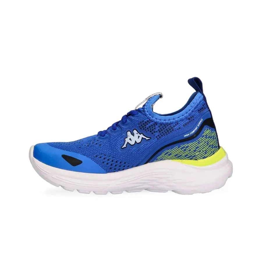 Imagen 1 de 5 de Zapatillas Kappa Ray Kids-AZUL FRANCIA/AMARILLO/BLANCO