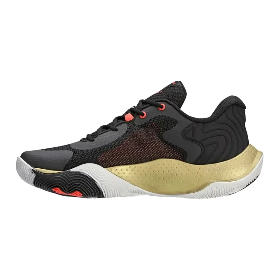 Imagen 2 de 7 de Zapatillas Under Armour Buzzer-NEGRO/ORO/GRAFITO