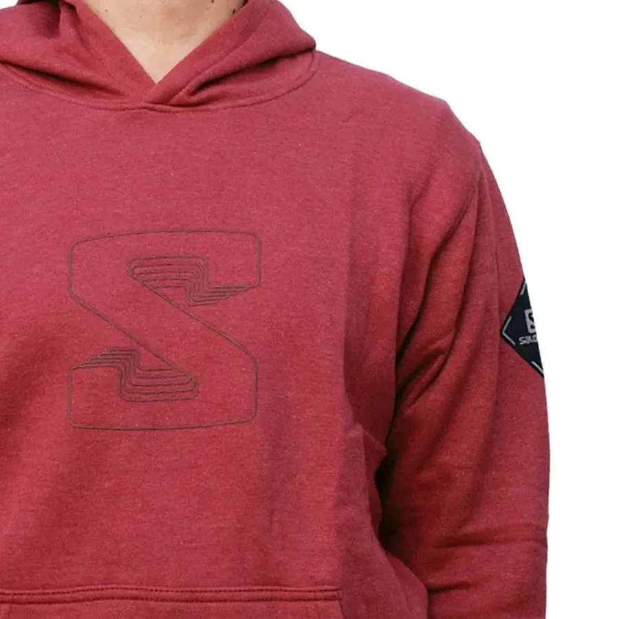 Imagen 3 de 4 de Buzo Salomon Logo Hoodie II-BORDO