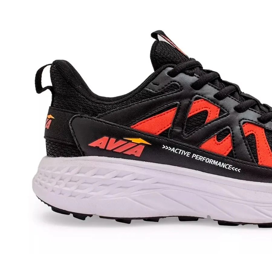 Imagen 3 de 5 de Zapatillas Avia Path Running-NEGRO/ROJO/NARANJA
