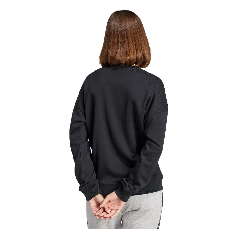 Imagen 2 de 5 de Buzo adidas Essentials Linear French Terry-NEGRO/BLANCO