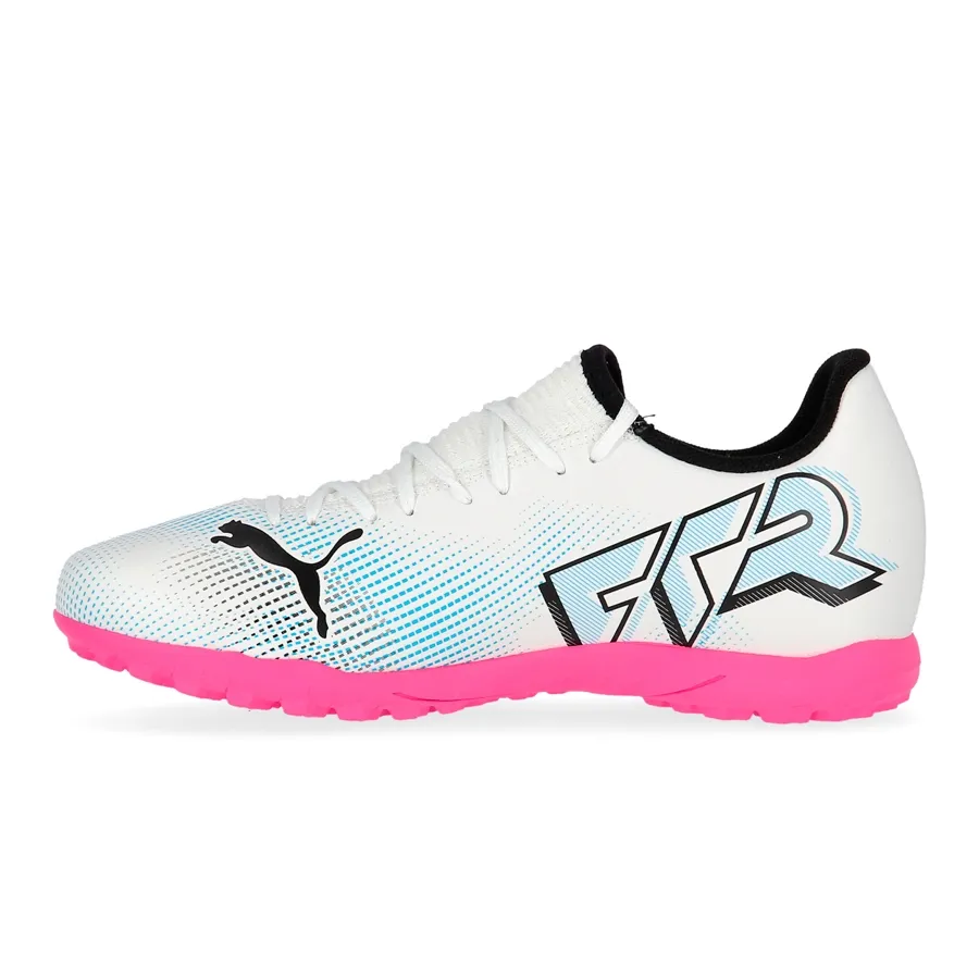 Imagen 1 de 6 de Botines Puma Future 7 Play Tt-BLANCO/CELESTE/ROSA