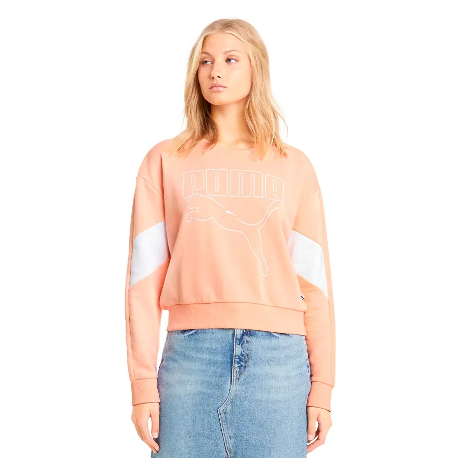 Imagen 2 de 4 de Buzo Puma Rebel Crew Tr-ROSA