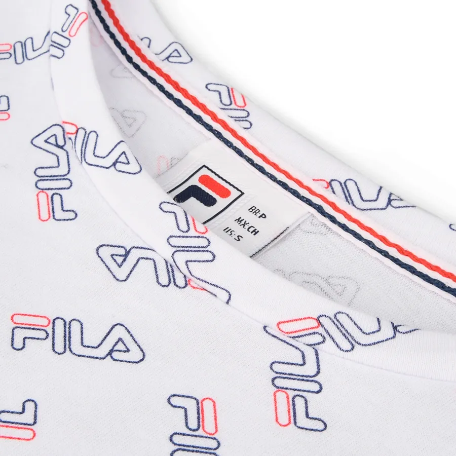 Imagen 2 de 3 de Remera Fila Logoprint-BLANCO/MARINO/ROJO