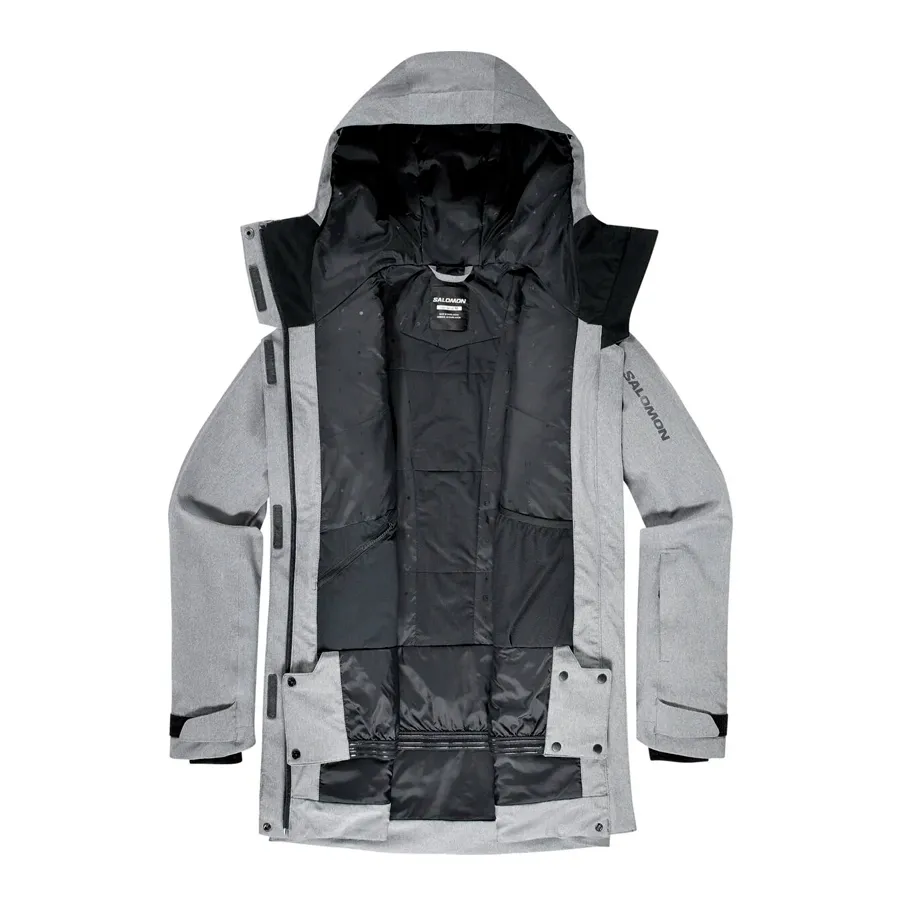 Imagen 3 de 9 de Campera Salomon Stance Cargo-GRIS