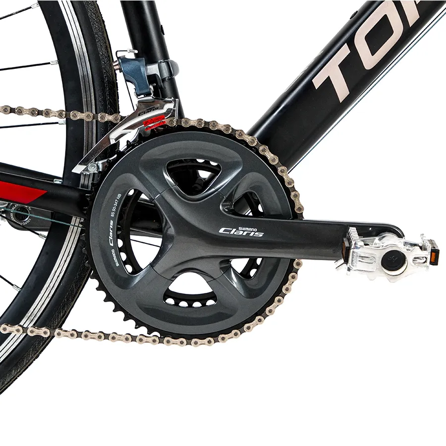 Imagen 3 de 5 de Bicicleta TopMega Ruta Harrier 16V-NEGRO/ROJO