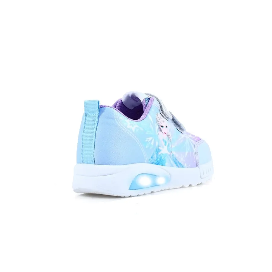 Imagen 1 de 4 de Zapatillas Footy Frozen Pop C/Luz-LILA/CELESTE