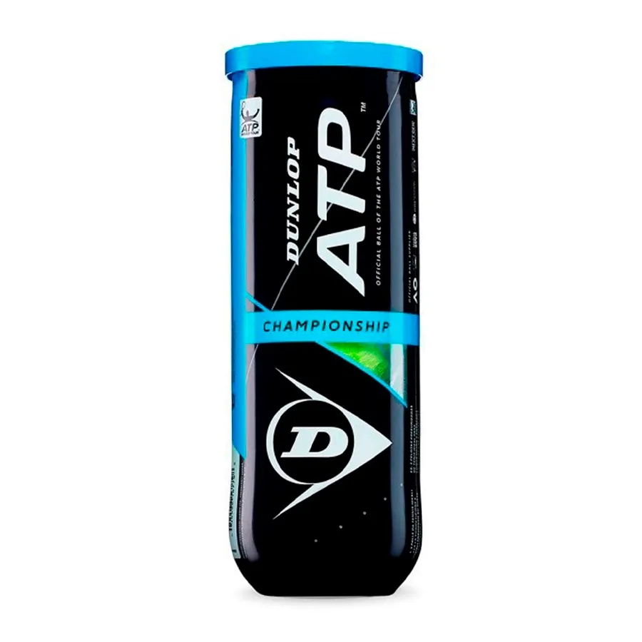 Imagen 1 de 2 de Pelota Dunlop de Tenis Atp Championship Tubo-AMARILLO FLUOR