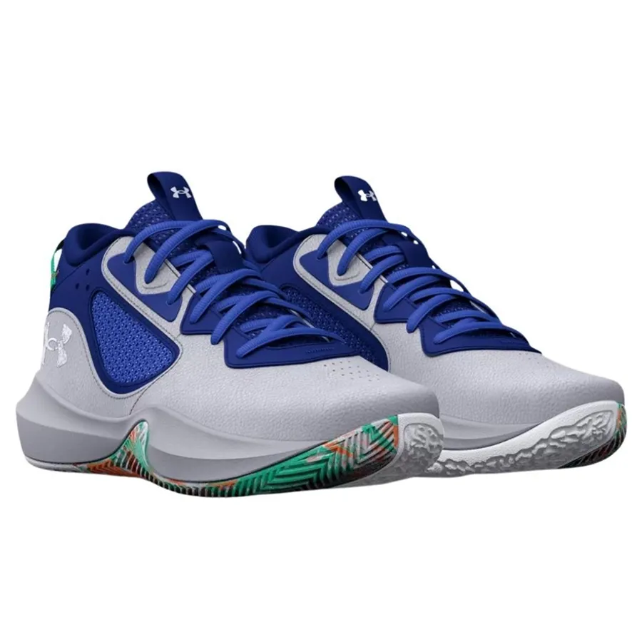 Imagen 2 de 10 de Zapatillas Under Armour Lockdown 6-GRIS/AZUL FRANCIA