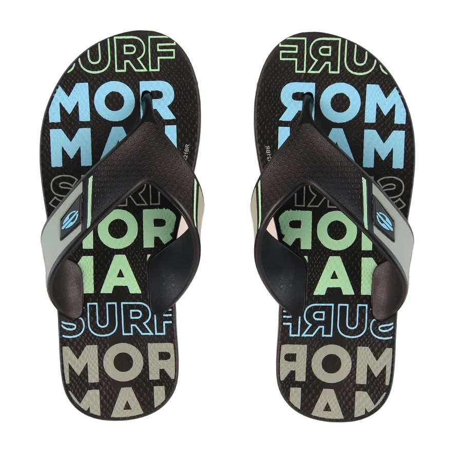 Imagen 3 de 5 de Ojotas Mormaii Neocycle Kids-NEGRO/VERDE