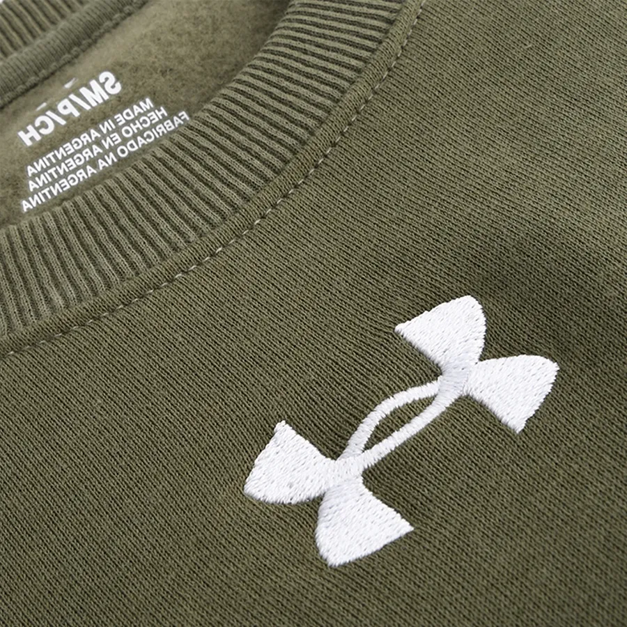 Imagen 2 de 3 de Buzo Under Armour Rival Fleece-VERDE OLIVA