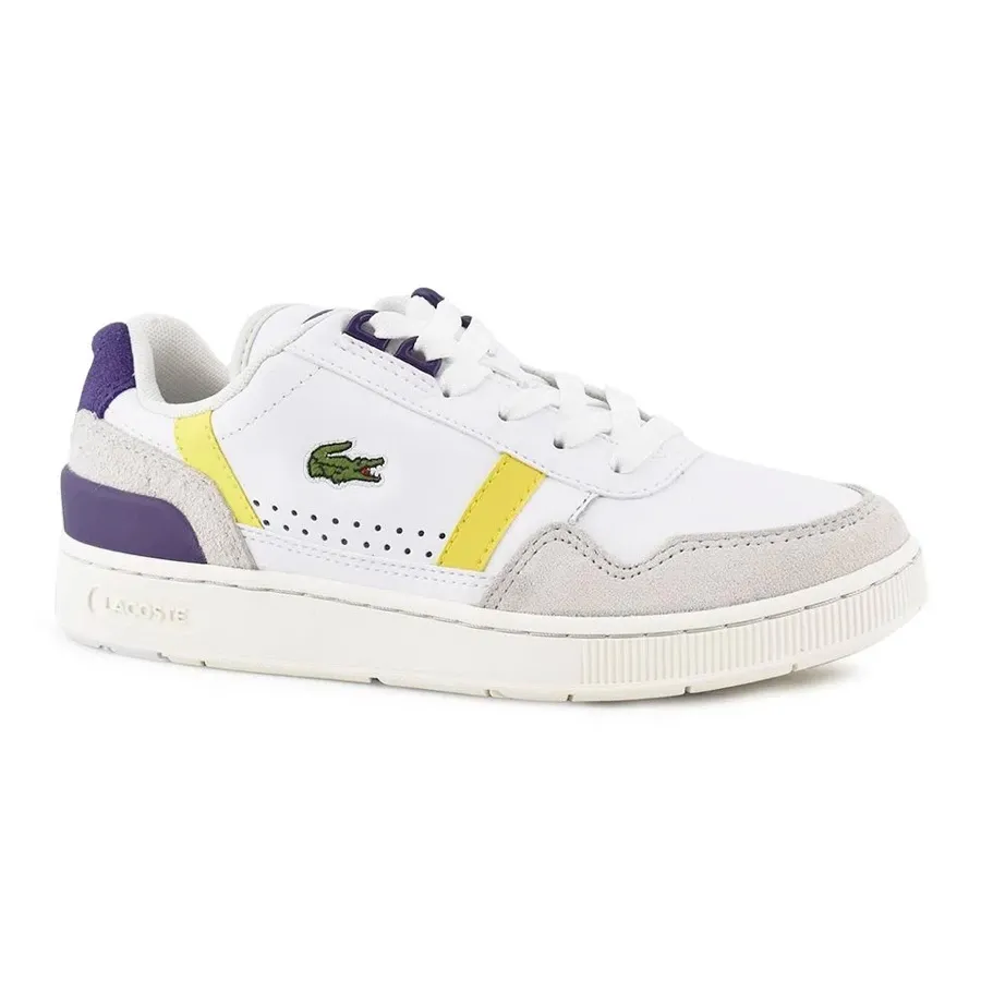 Imagen 0 de 4 de Zapatillas Lacoste T Clip-BLANCO/VIOLETA/AMARILLO