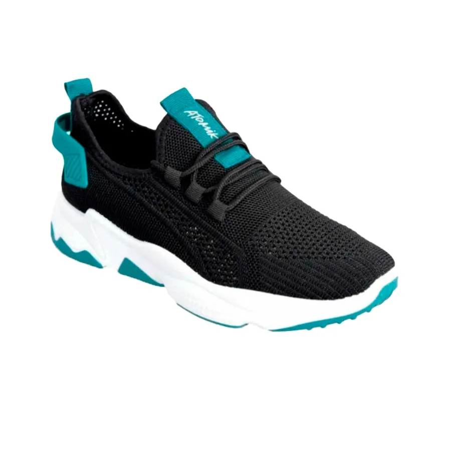 Imagen 1 de 3 de Zapatillas Atomik Deportivo Cordon Maurin-NEGRO/VERDE