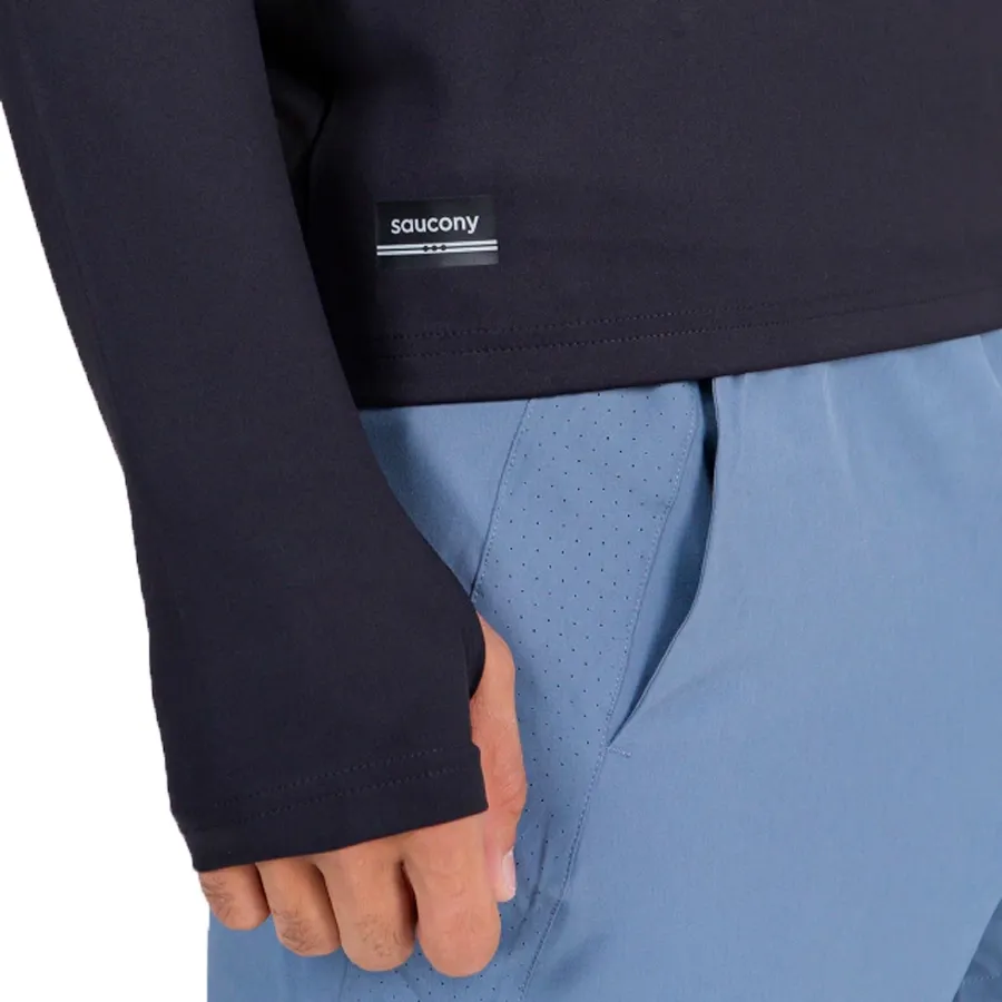 Imagen 3 de 6 de Buzo Saucony Solstice 1/4 Zip-NEGRO