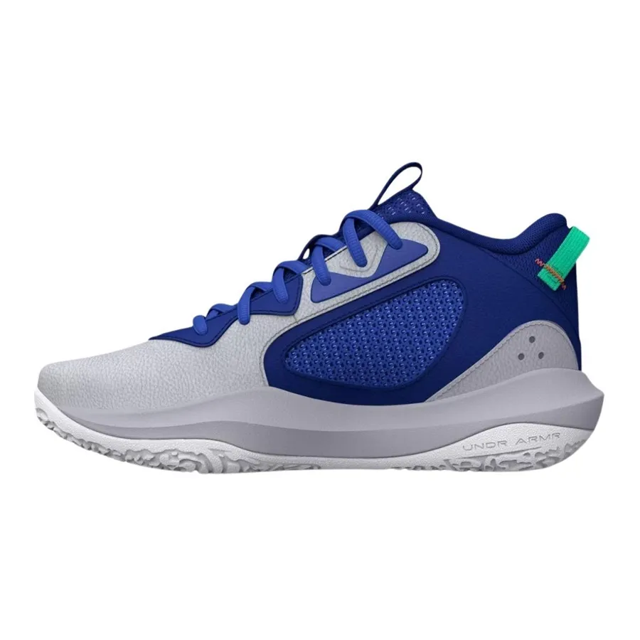 Imagen 3 de 10 de Zapatillas Under Armour Lockdown 6-GRIS/AZUL FRANCIA