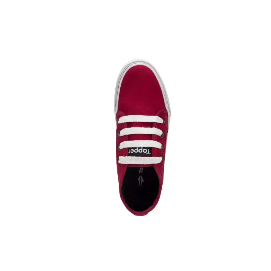 Imagen 3 de 5 de Zapatillas Topper Jiro Kids-ROJO