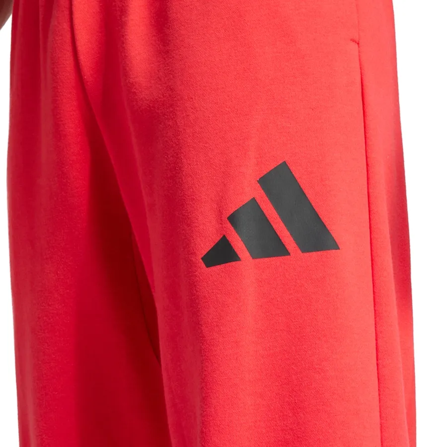 Imagen 4 de 7 de Pantalón adidas Essentials Wide-ROJO/NEGRO