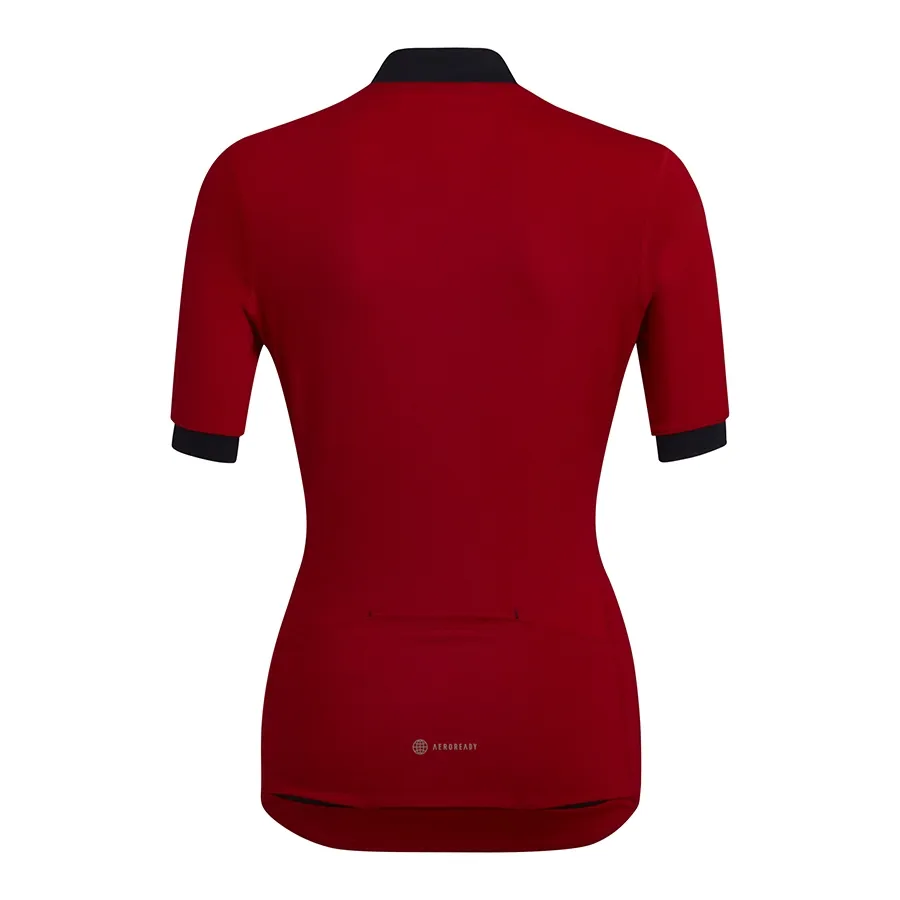 Imagen 1 de 2 de Campera adidas de Ciclismo Manga Corta-ROJO/NEGRO/BLANCO