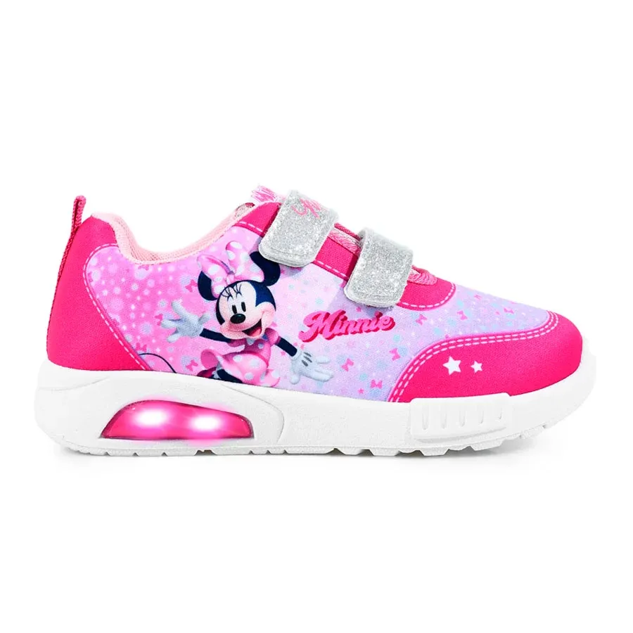 Imagen 0 de 4 de Zapatillas Footy Minnie C/Luz-FUCSIA/LILA/PLATA