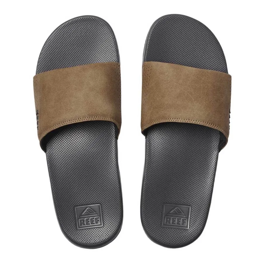 Imagen 2 de 4 de Ojotas Reef Leather Slide Ul-MARRON