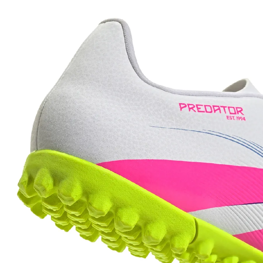 Imagen 6 de 7 de Botines adidas Predator Club Tf-BLANCO/ROSA FLUOR/AMARILLO FLUOR