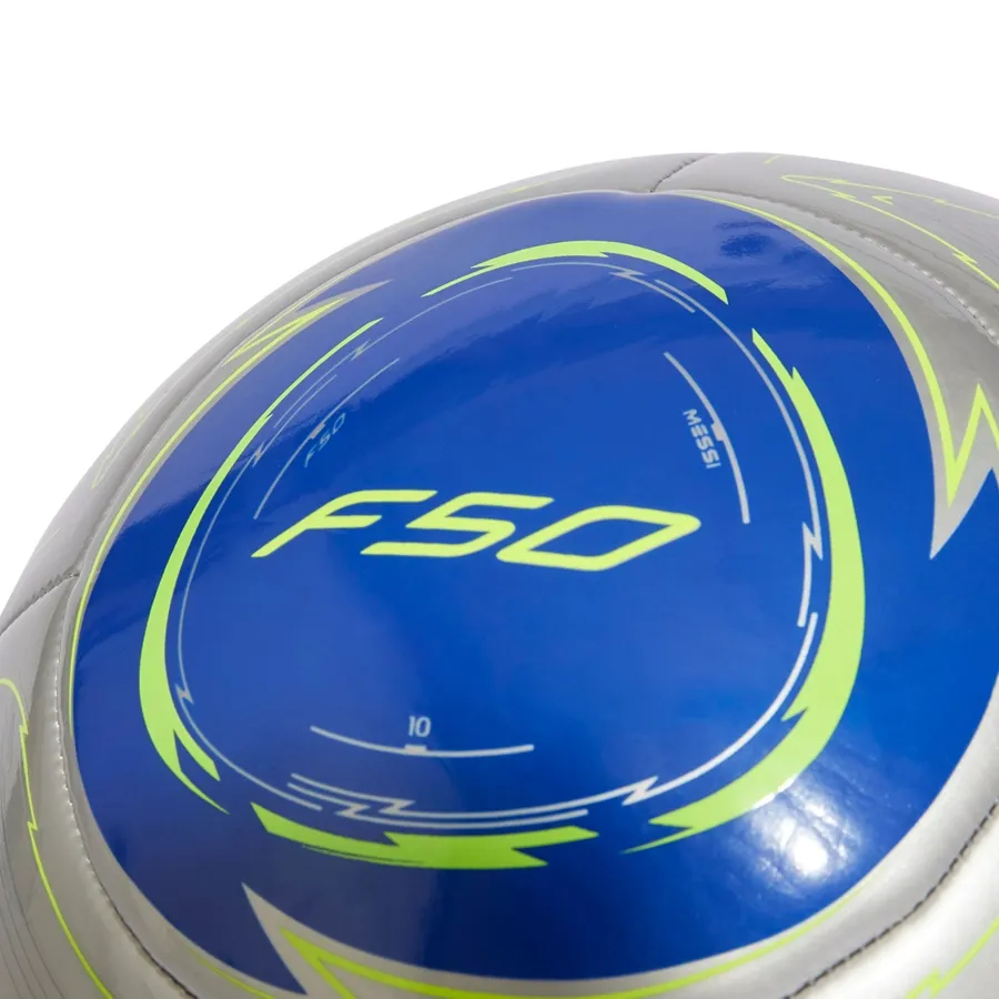 Imagen 2 de 4 de Pelota adidas Messi Club-GRIS/AZUL/LIMA