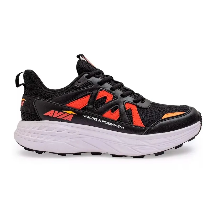 Imagen 0 de 5 de Zapatillas Avia Path Running-NEGRO/ROJO/NARANJA