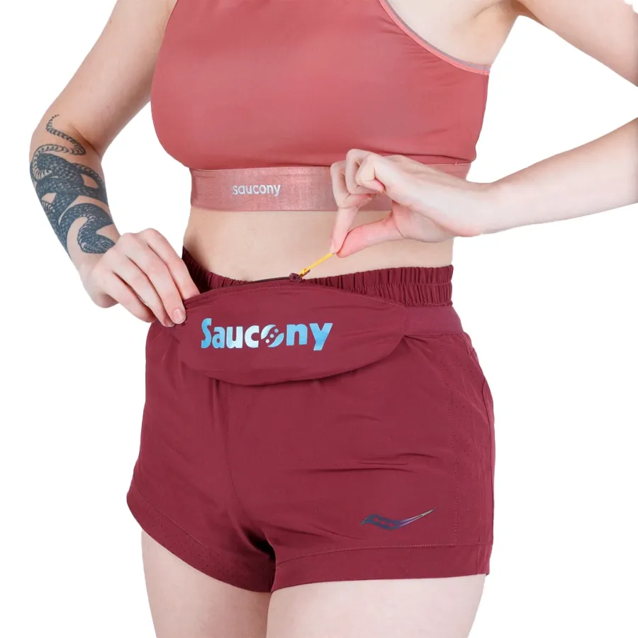 Imagen 0 de 2 de Riñonera Saucony Run Outpace-BORDO