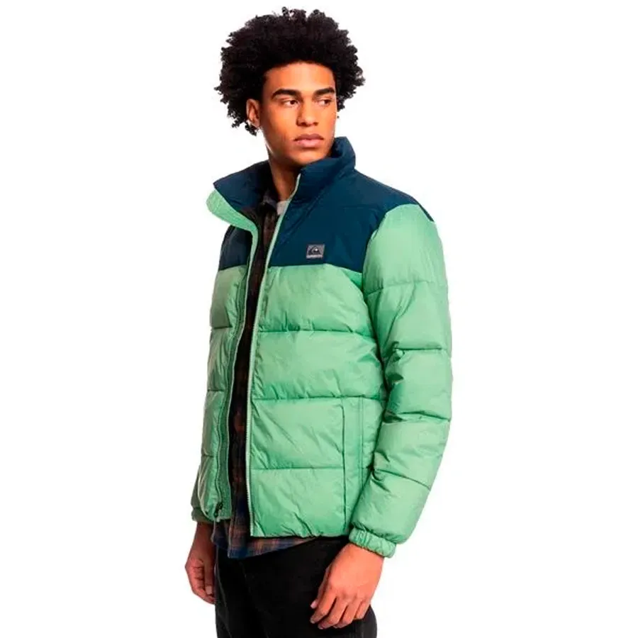 Imagen 1 de 3 de Campera Quiksilver Wolf Shoulders-VERDE/MARINO
