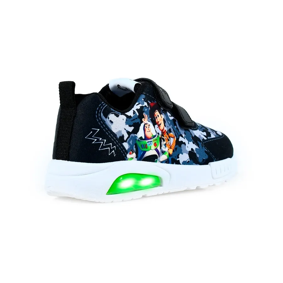 Imagen 3 de 4 de Zapatillas Footy Toy Story C/Luz-NEGRO/VERDE