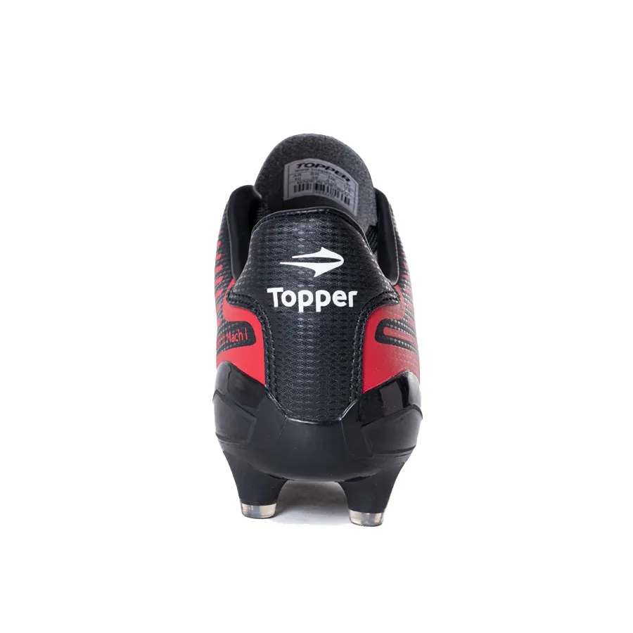 Imagen 1 de 5 de Botines Topper Stingray Ii Mach 1 Fg-NEGRO/ROJO