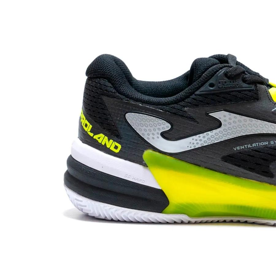 Imagen 4 de 5 de Zapatillas Joma Tenis Roland-NEGRO/PLATA/AMARILLO FLUOR