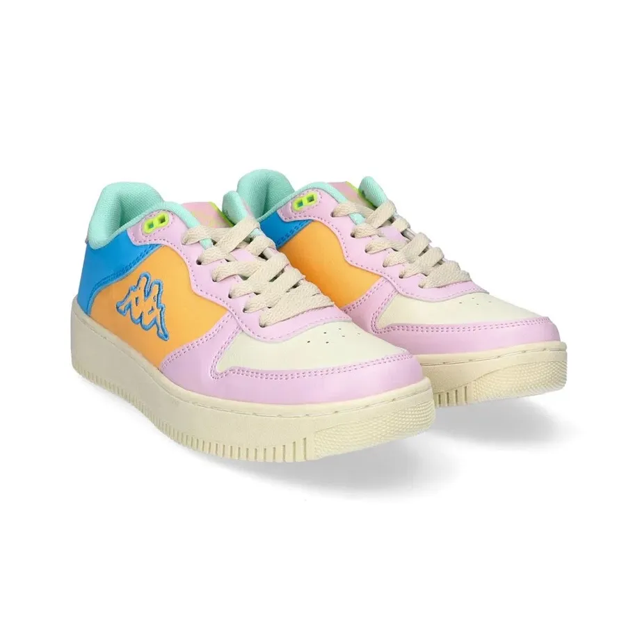 Imagen 2 de 4 de Zapatillas Kappa Logo Maserta Kid-CRUDO/LILA/NARANJA