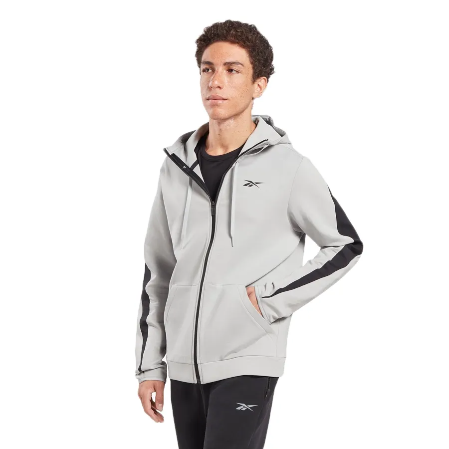 Imagen 1 de 5 de Campera Reebok Dreamblend Fz Hoodie-GRIS