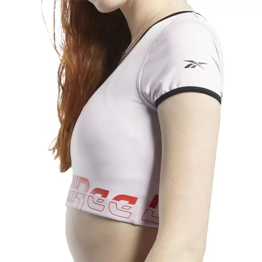 Imagen 3 de 5 de Remera Reebok Bralette Meet You There-ROSA