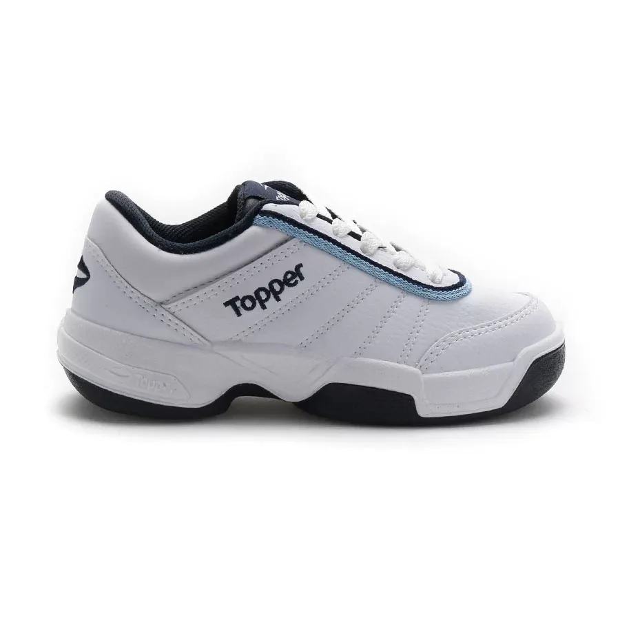 Imagen 0 de 5 de Zapatillas Topper Tie Break Ii K Ids-BLANCO/AZUL