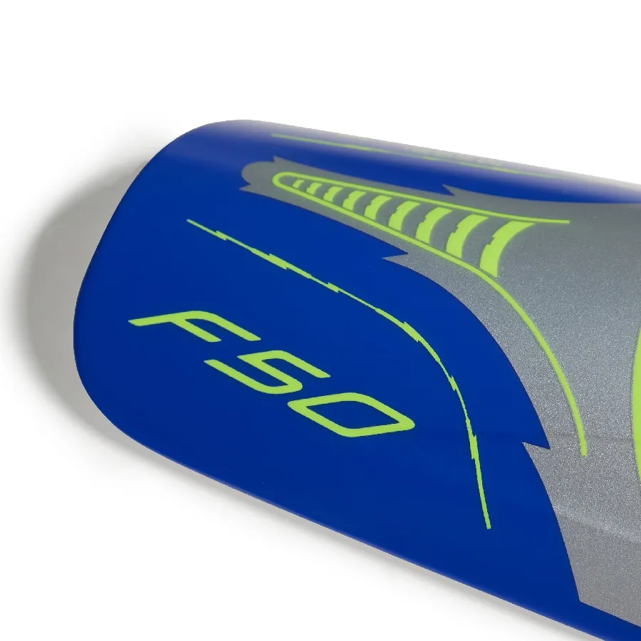 Imagen 2 de 3 de Canilleras adidas Messi Club-PLATA/AZUL/VERDE