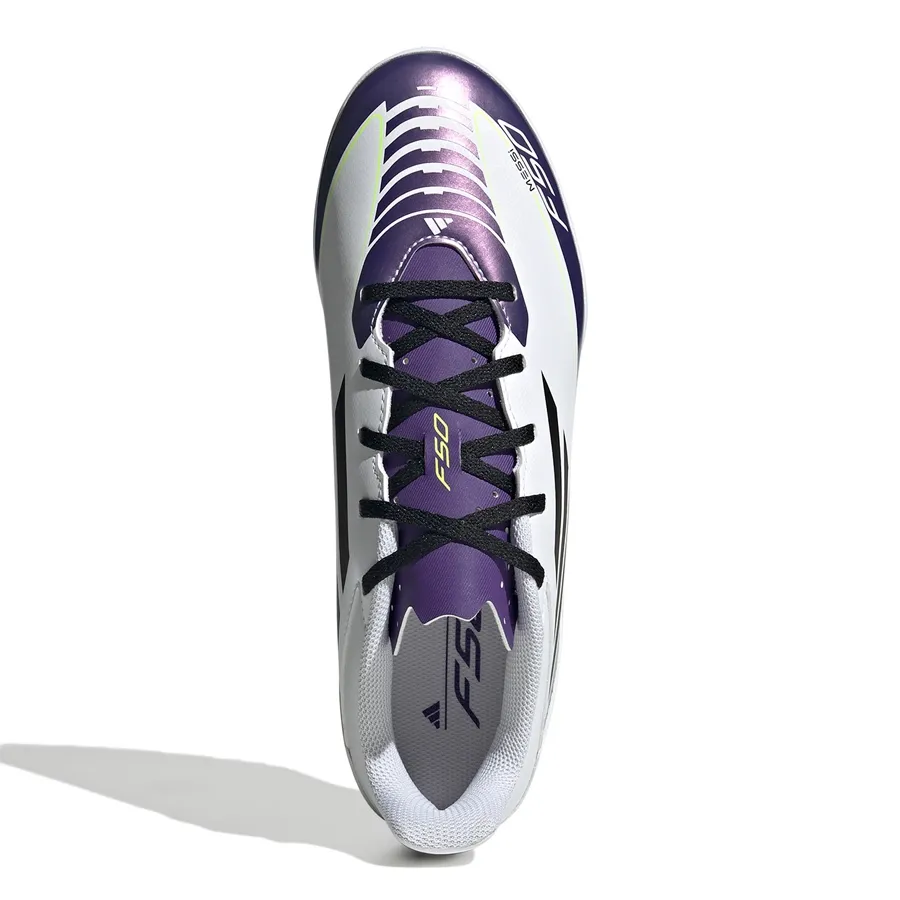 Imagen 3 de 7 de Botines adidas F50 Club Tf Messi-BLANCO/NEGRO/PURPURA