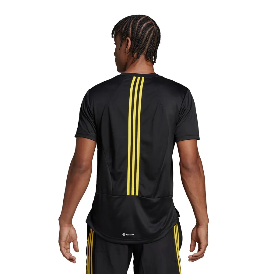 Imagen 2 de 3 de Remera adidas Hiit-NEGRO/AMARILLO