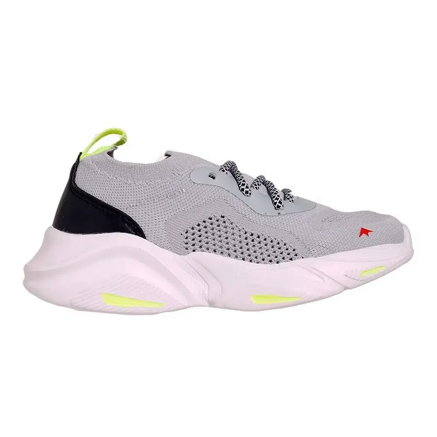 Imagen 0 de 5 de Zapatillas Montagne Kids Running Hely-GRIS/MARINO/LIMA