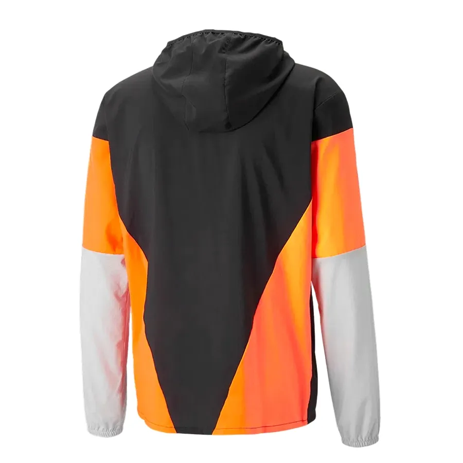 Imagen 1 de 4 de Campera Puma Run Lightweight-NEGRO/NARANJA FLUOR