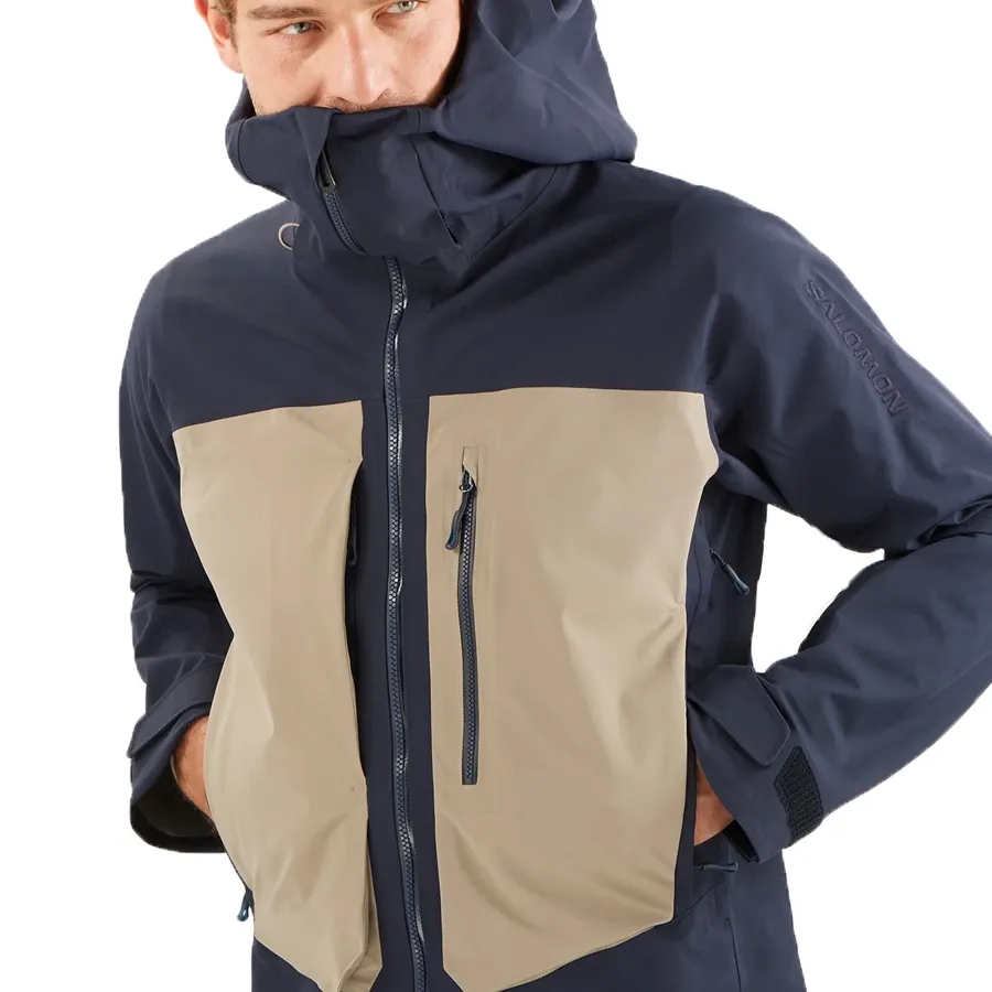 Imagen 8 de 11 de Campera Salomon Stance 3L Long-MARINO/BEIGE
