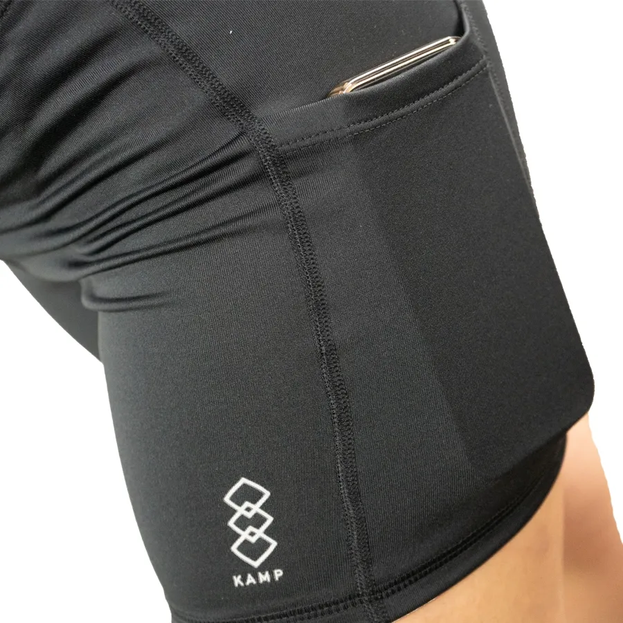 Imagen 4 de 5 de Calza Kamp Lisa Corta-NEGRO