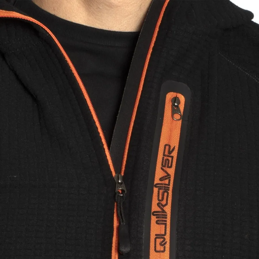 Imagen 3 de 8 de Buzo Quiksilver Coast Runner-NEGRO/NARANJA