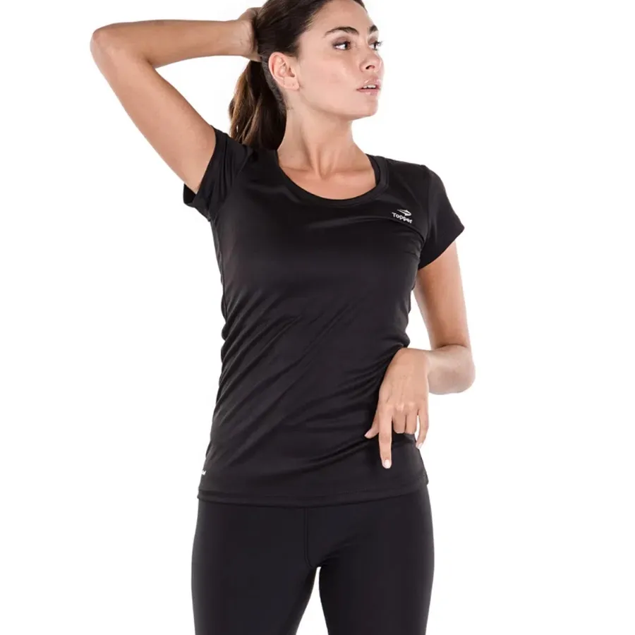Imagen 0 de 2 de Remera Topper Basic Wmns Trng-NEGRO