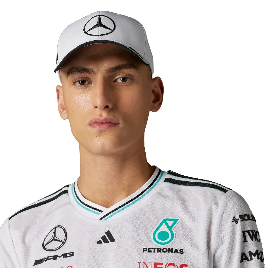 Imagen 2 de 3 de Gorra adidas de Piloto Mercedes-BLANCO/NEGRO