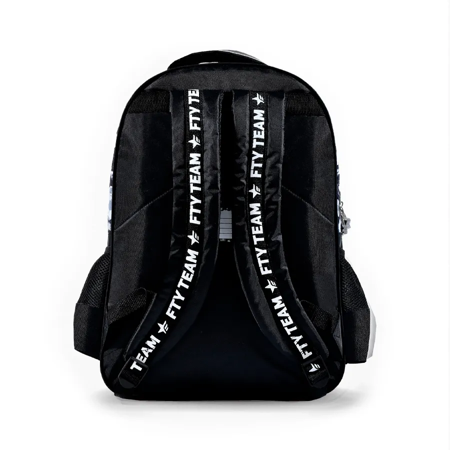 Imagen 1 de 2 de Mochila Footy Espalda 18" Futbol-NEGRO/PLATA/BLANCO
