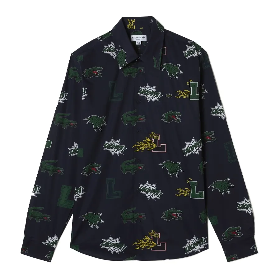 Imagen 0 de 5 de Camisa Lacoste Holiday Con Estampado-MARINO/VERDE